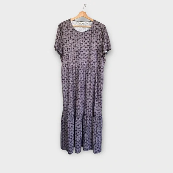 Boden | Dresses | Boden Emma Tiered Jersey Midi Dress In French Navy  Paisley Print | Poshmark